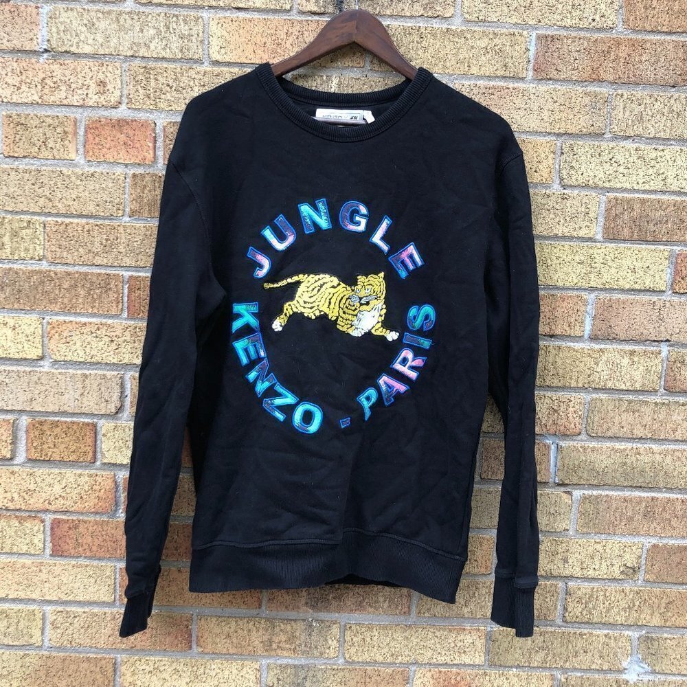 Kenzo Paris X H&M Kenzo Paris Embroidered Tiger Sweater Crewneck Medium